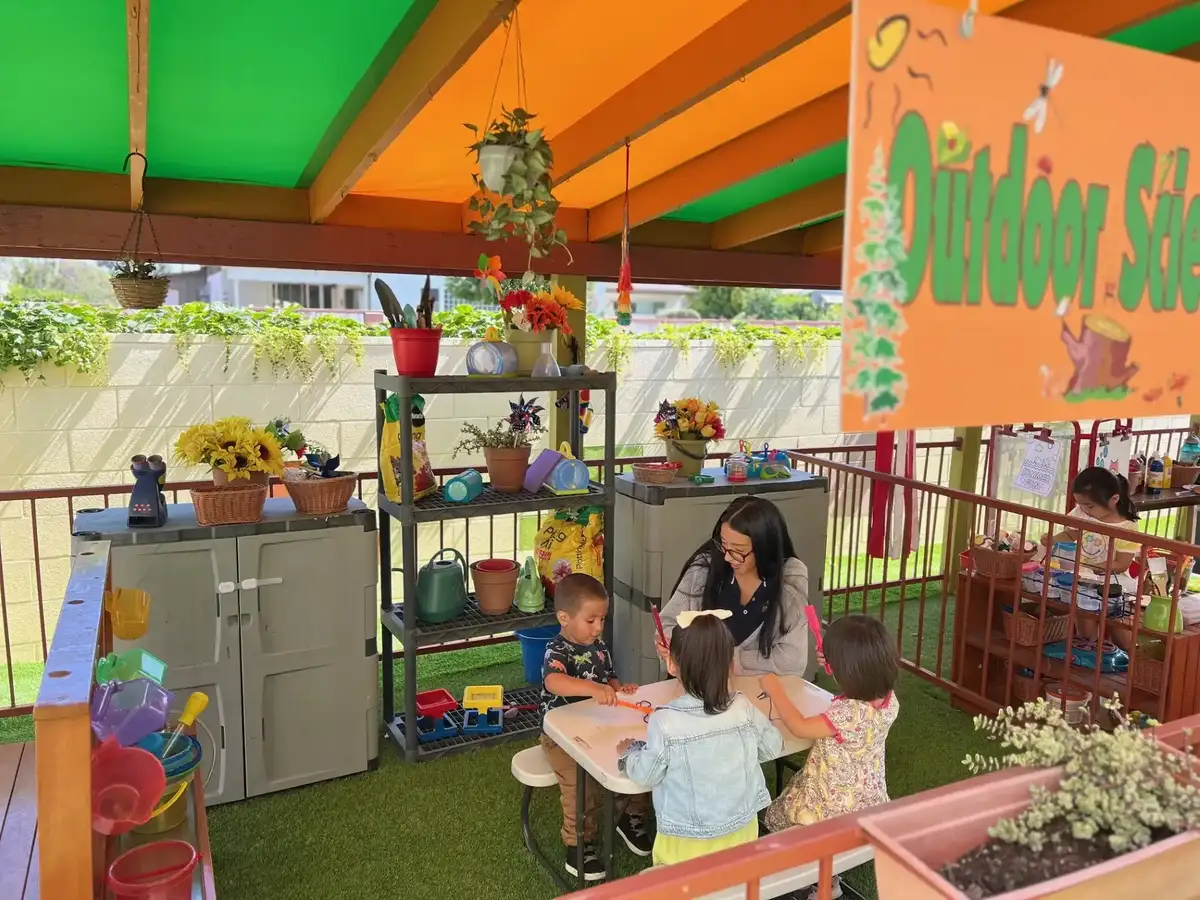 Outdoor spaces designed to spark curiosity and hands-on learning every day.