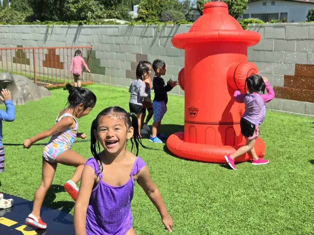 Preschool children taking part in summer enrichment activities