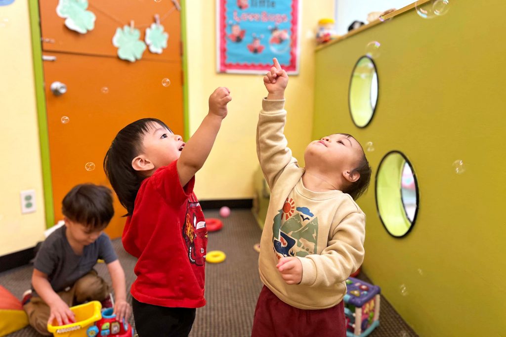 Infant Care at Garden Grove preschool during playtime